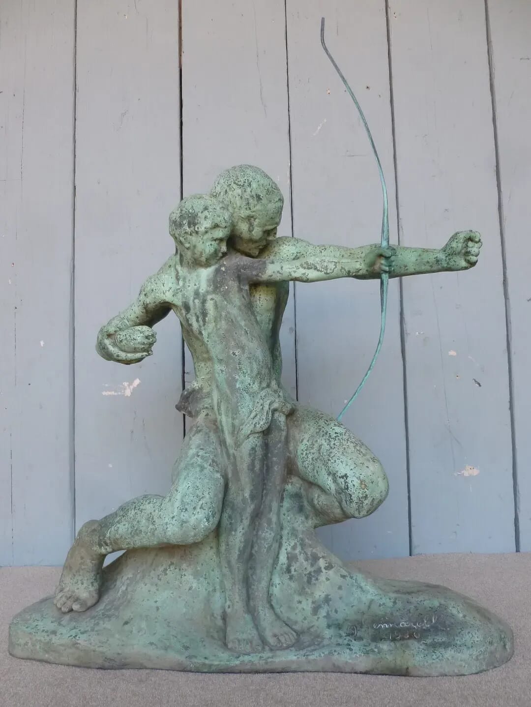 The Education of The Young Archer - Bronze Statue - 6635