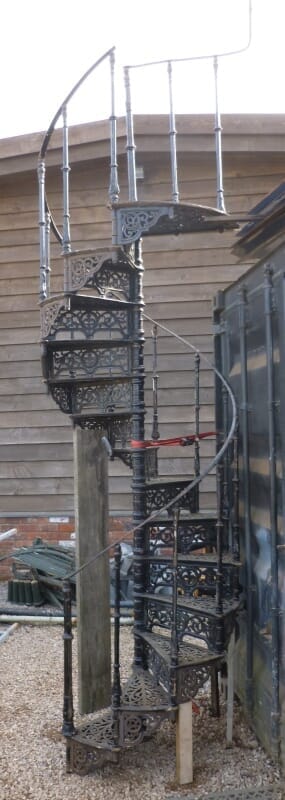 Reclaimed Antique Cast Iron Spiral Staircase - 6408