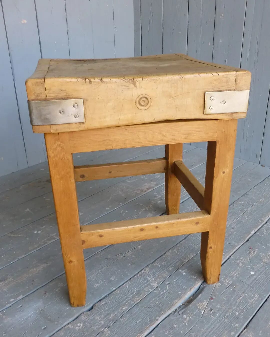 Antique Butchers Kitchen Chopping Block - Central Island - 6650