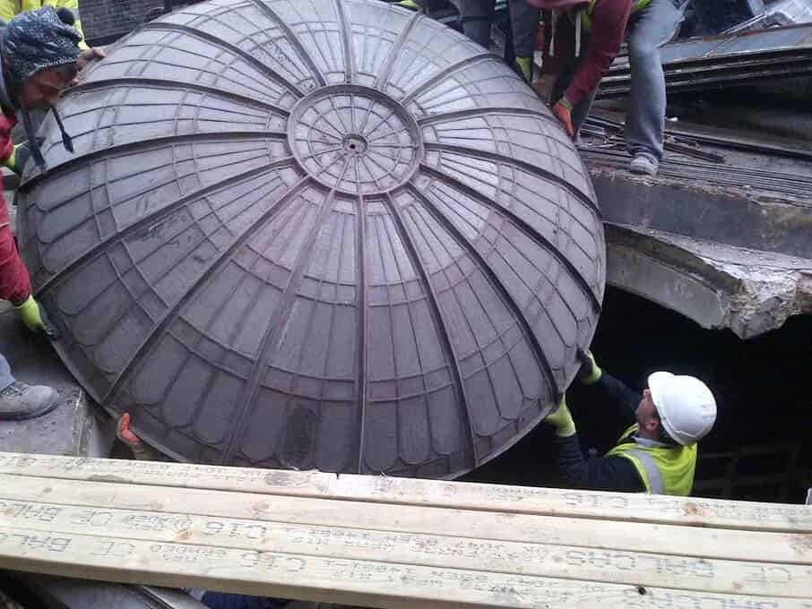 Antique Glass Domed Roof Light