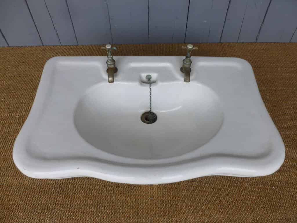 Antique Bathroom Sink with Taps