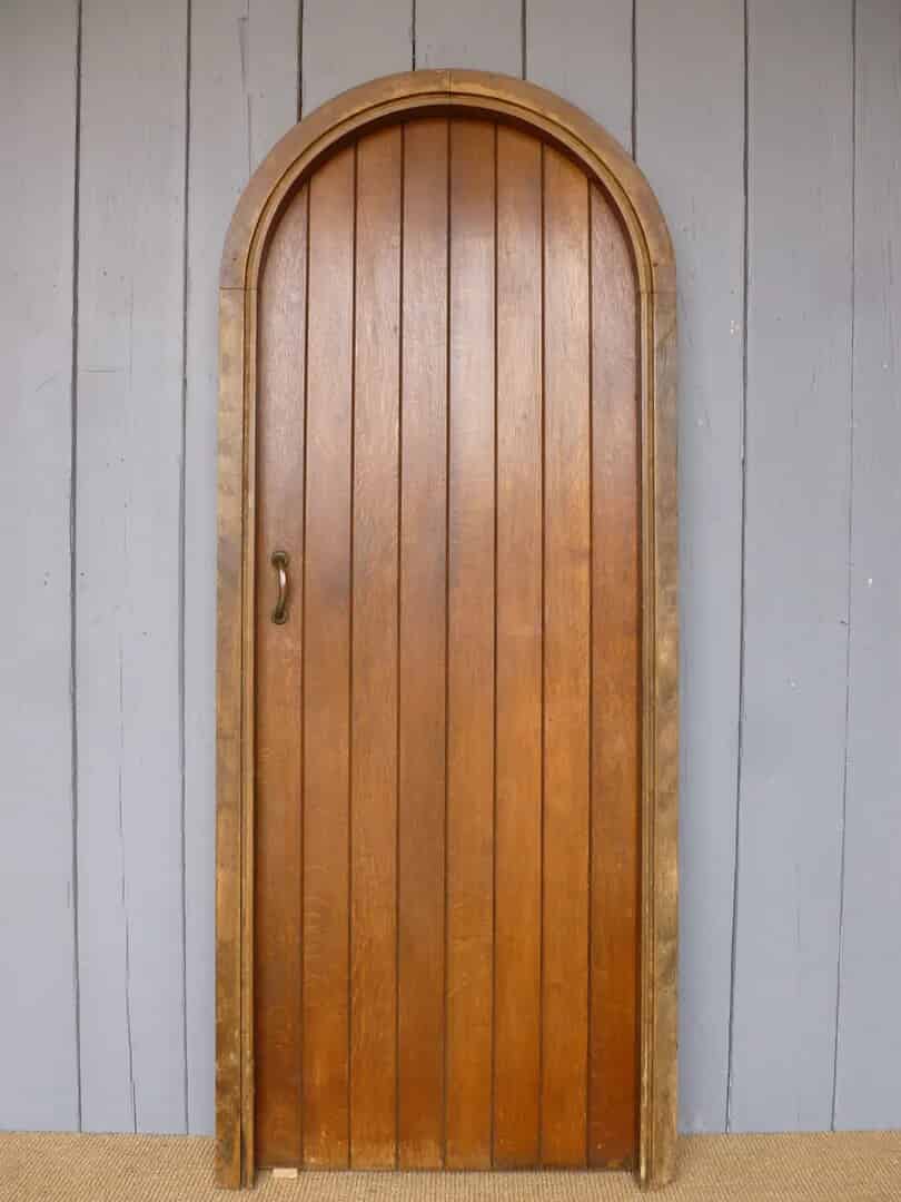 Reclaimed Antique Oak Door with Frame