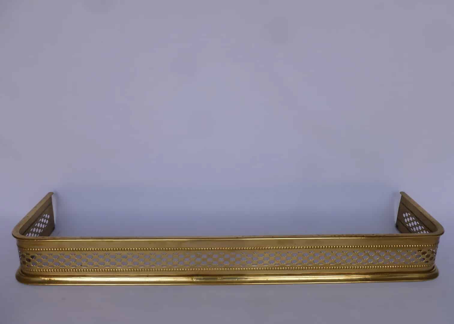 Victorian Brass Fireplace Fender
