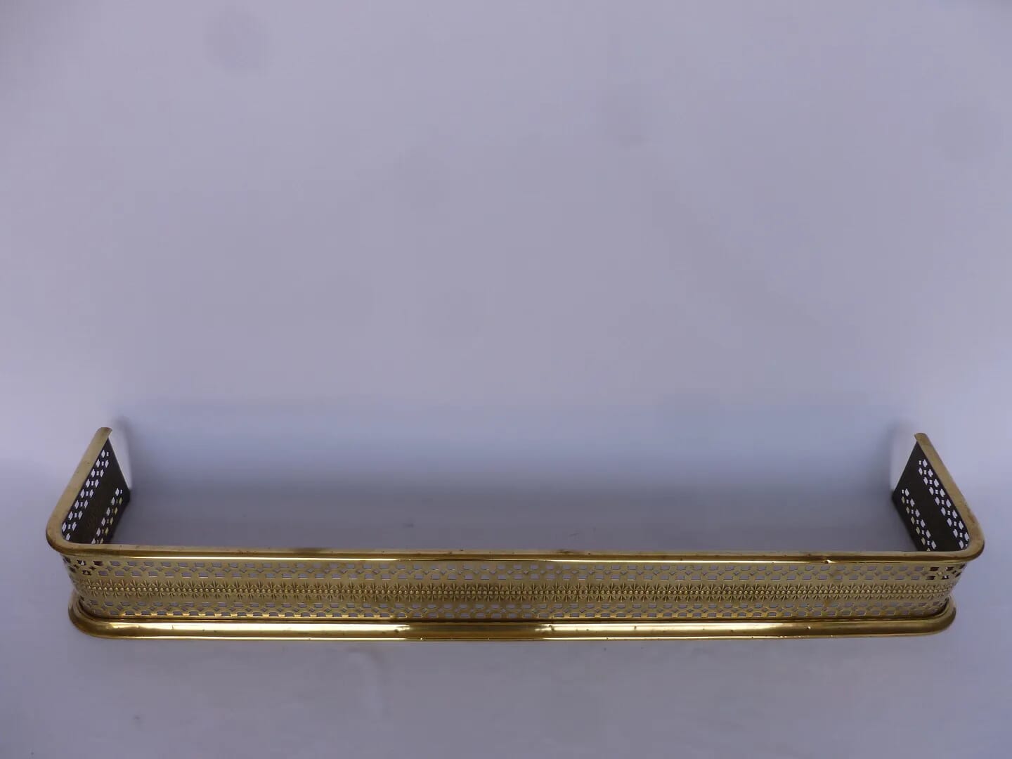 Victorian Brass Fireplace Fender - 6708