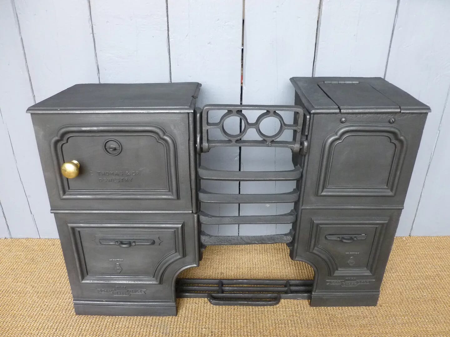 Antique Cast Iron Coalbrookdale Built In Kitchen Range - 6750