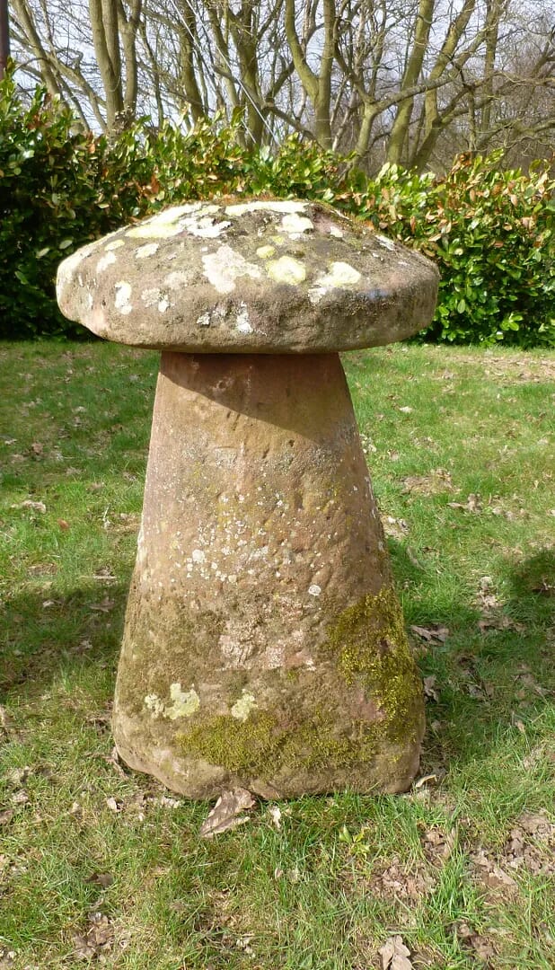 Antique Hand Carved Garden Staddle Stone - 6788