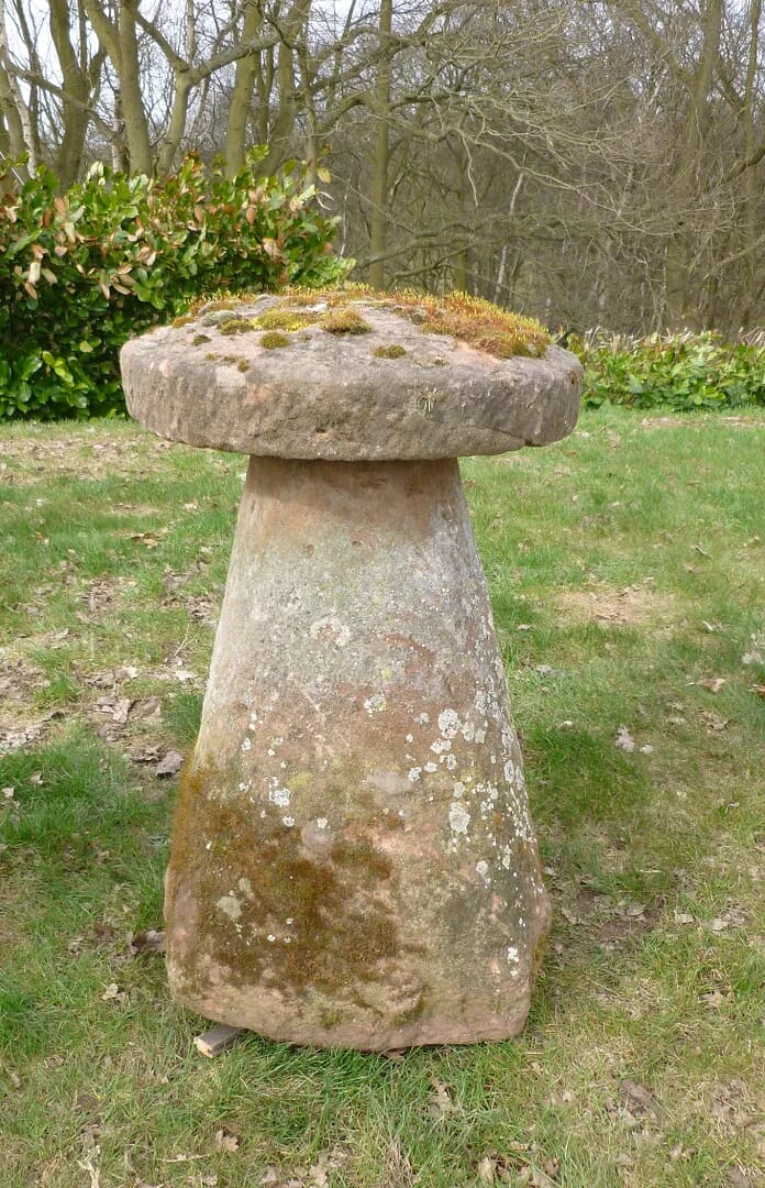 Antique Weathered Garden Staddle Stone - 6790