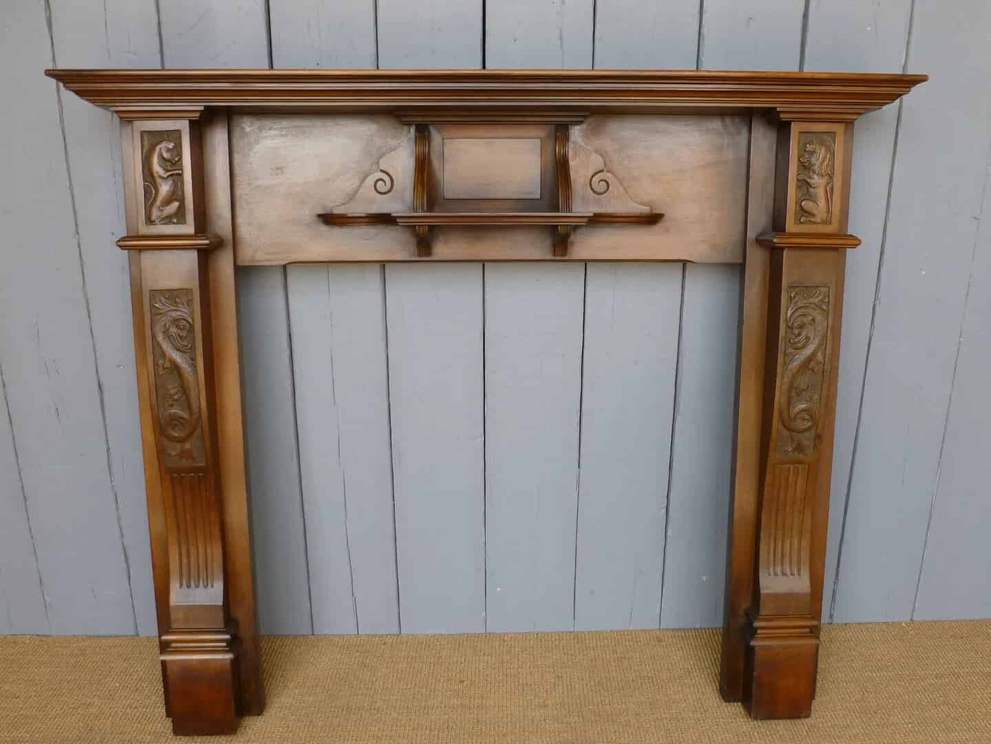Antique Reclaimed Oak Fire Surround in Cannock Wood 