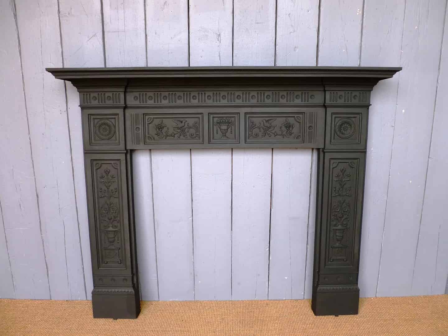 Antique Reclaimed Cast Iron Fire Surround - available to buy from UKAA