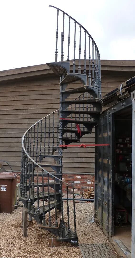 Large Cast Iron Spiral Staircase - 6334