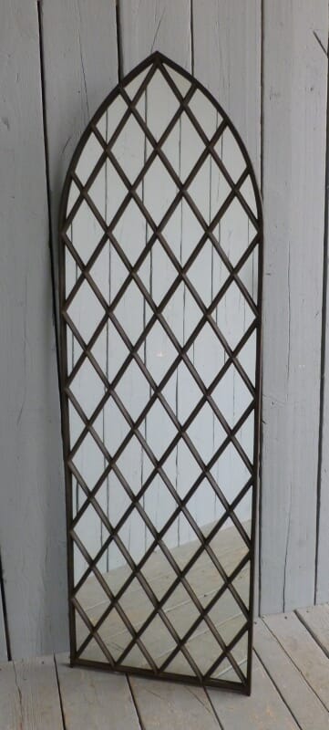 Antique Victorian Gothic Arched Mirror - 6171