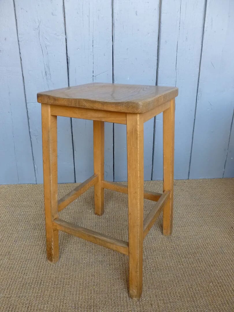 Antique Bar Or Kitchen Wooden Stools - 6821