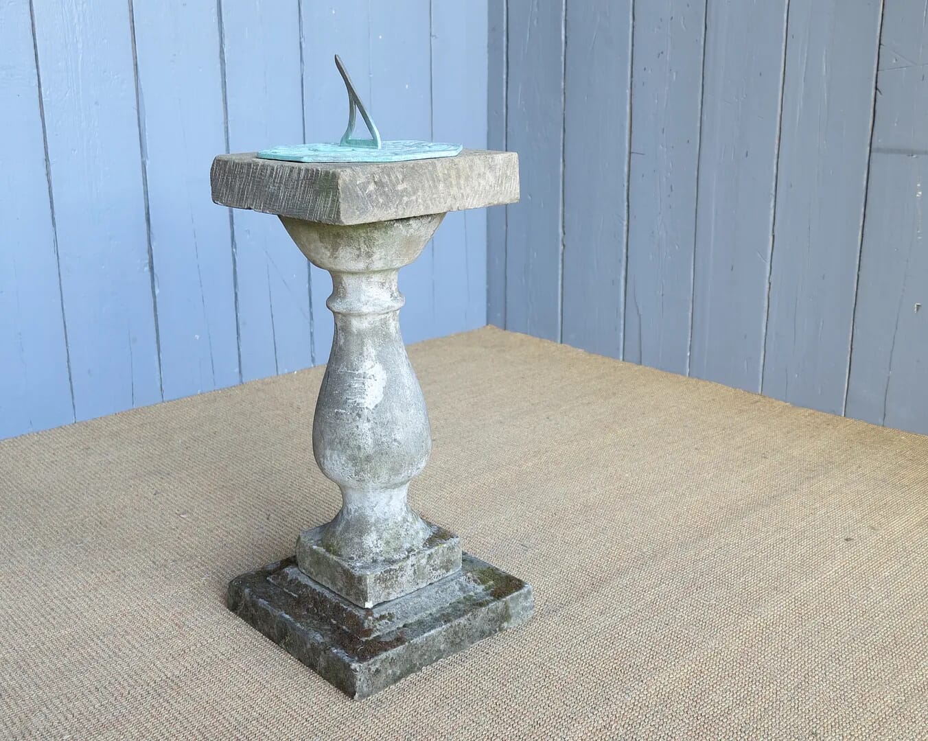 Vintage Reconstituted Stone Garden Sundial - 6820