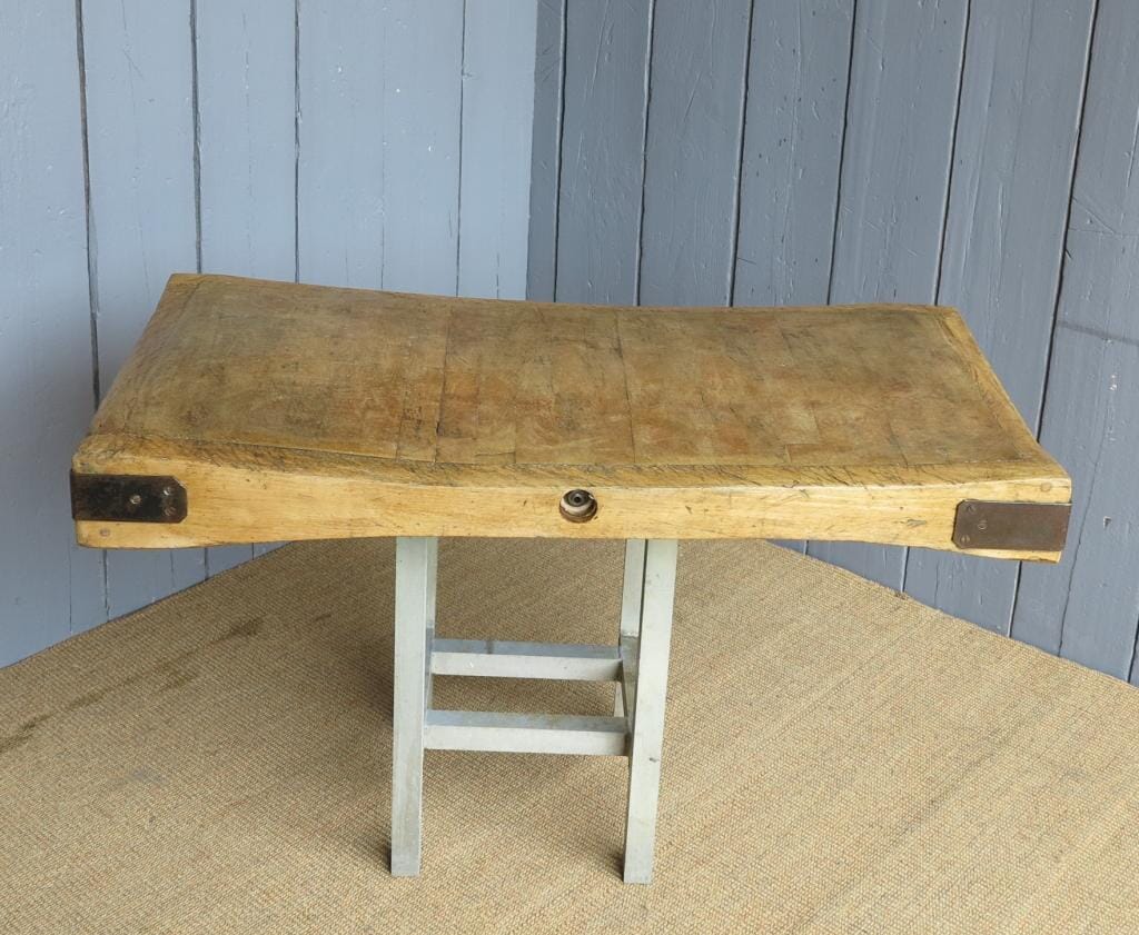 Reclaimed Antique Butchers Chopping Block Top Only - 6726
