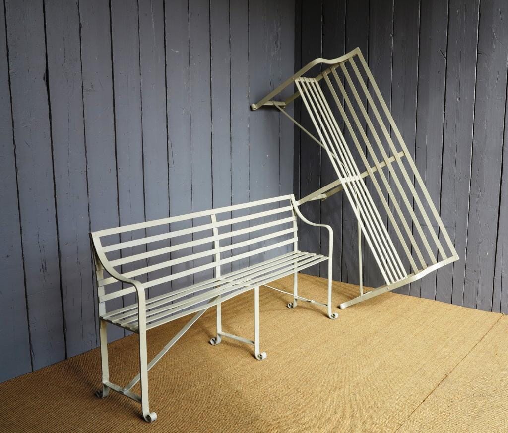 Pair of Antique Victorian Garden Benches - 6815