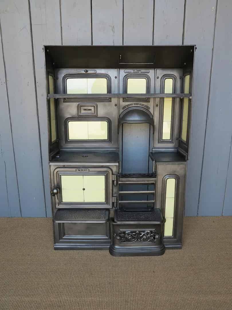 Antique Reclaimed Victorian Cast Iron Kitchen Range