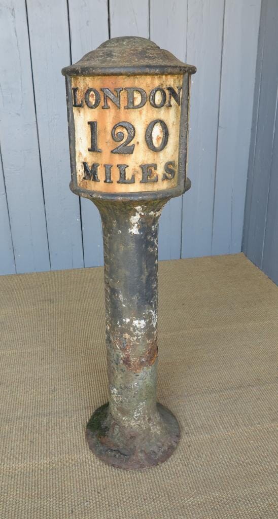 Antique London and Derby Road Sign - 6887