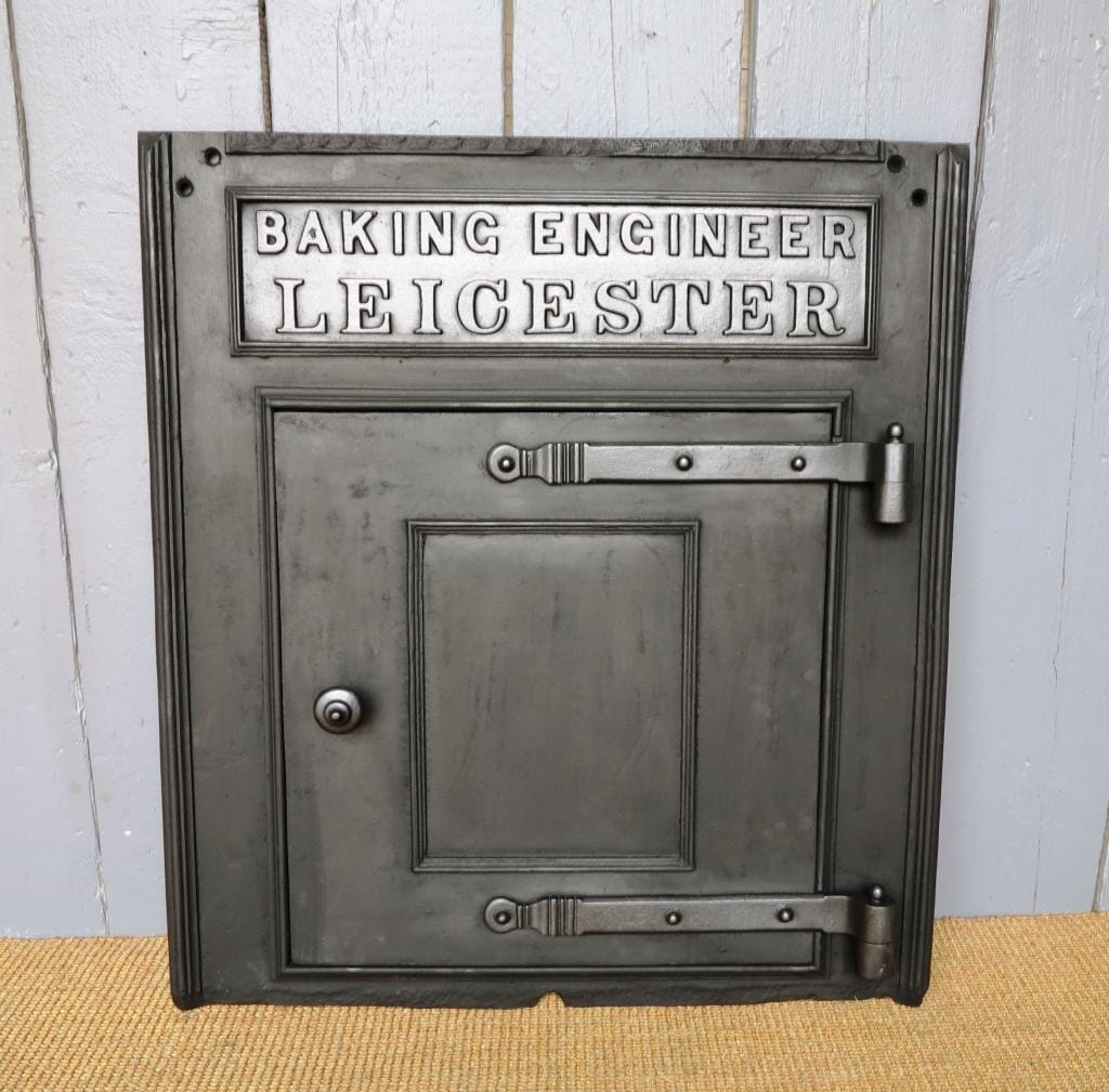 Antique Original Cast Iron Bakers Oven Door - 6884