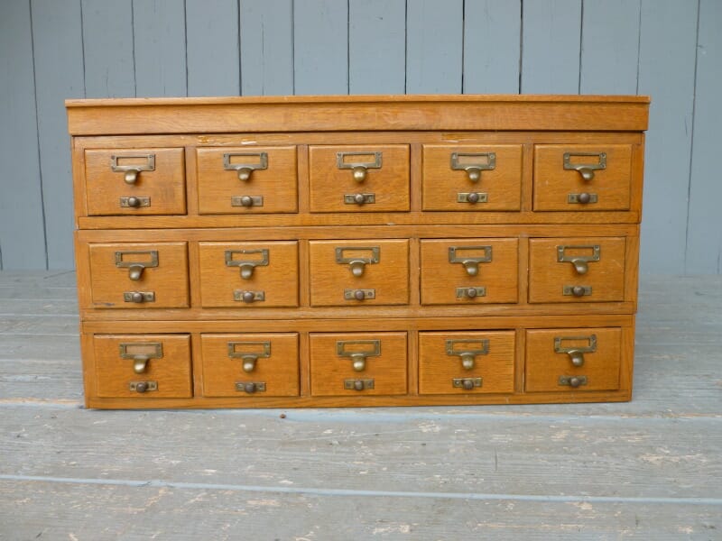 Bank of Oak Filing Drawers - 15 Bottle Wine Rack - 6253