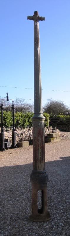 Antique Cast Iron Gas Lamp Post - 4516