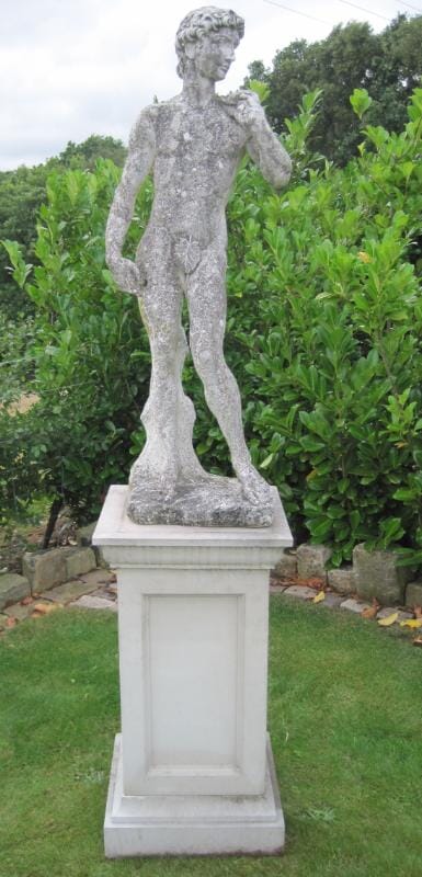 Excellent Vintage Statue of David on a Plinth - 4766