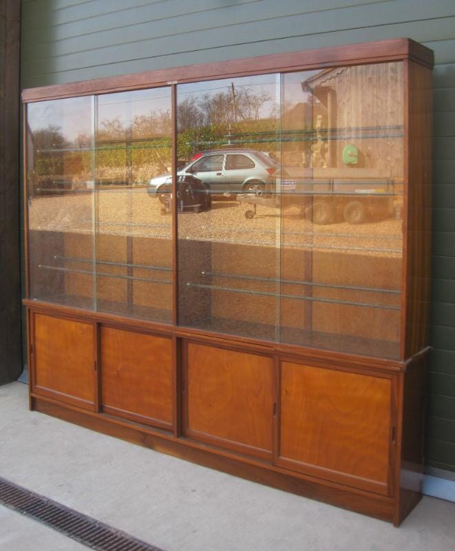 Antique Shoe Shop Display Wall Cabinet - 5304