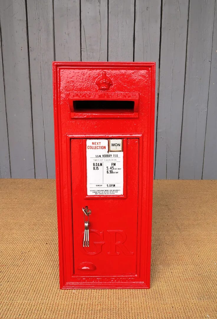 Antique Wall Mounted Post Box - 6810