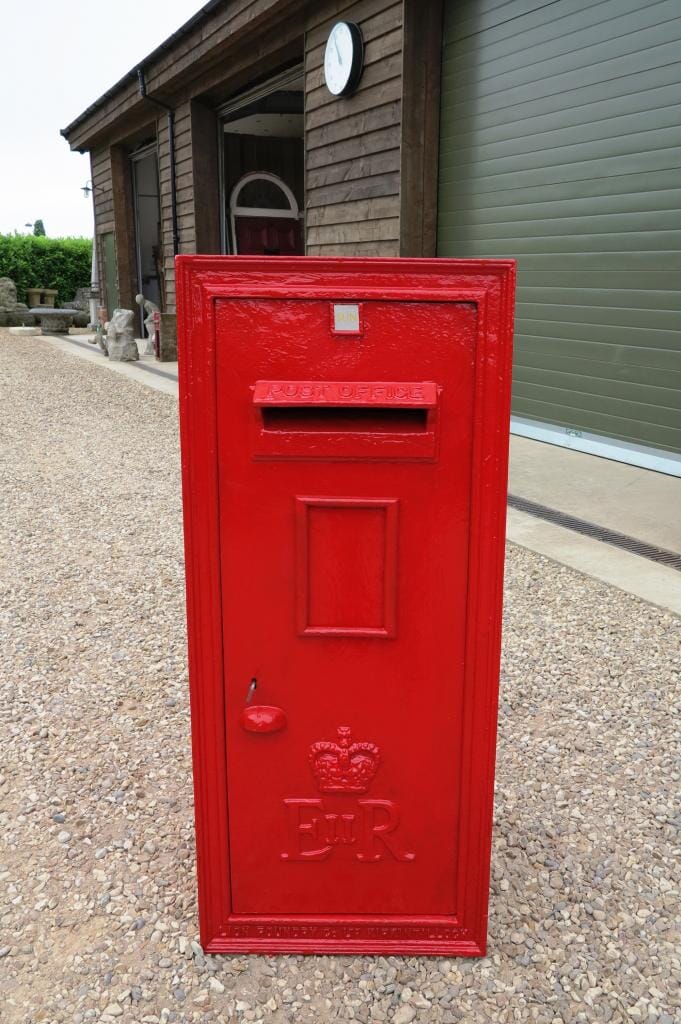 Very Large Antique Wall Mounted Post Box with Rear Door - 6430