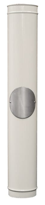 Carron Enamel Stove Pipe Colours and Gun Metal/Black With Sweeping Access - BHC019