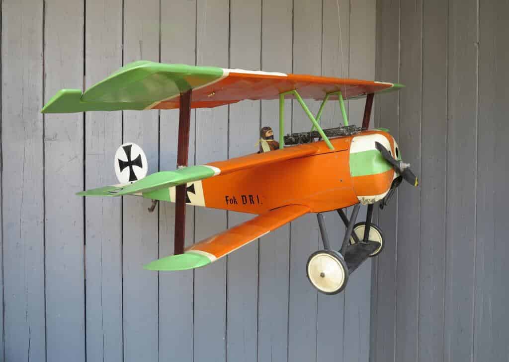 Large Scale Flying Model Fokker DR 1 Red Baron Triplane