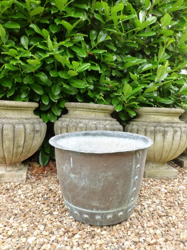 Antique Copper Garden Outdoor Planter / Pot - 6328