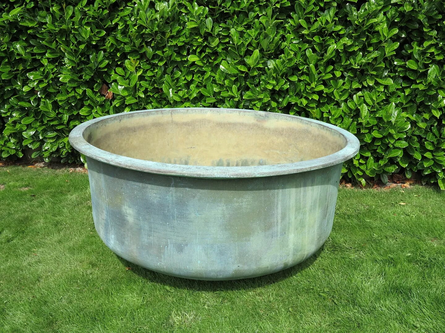 Enormous Antique Copper Planter - 6806