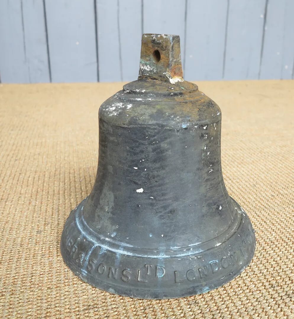 Antique Church Small Bronze Bell - 4976