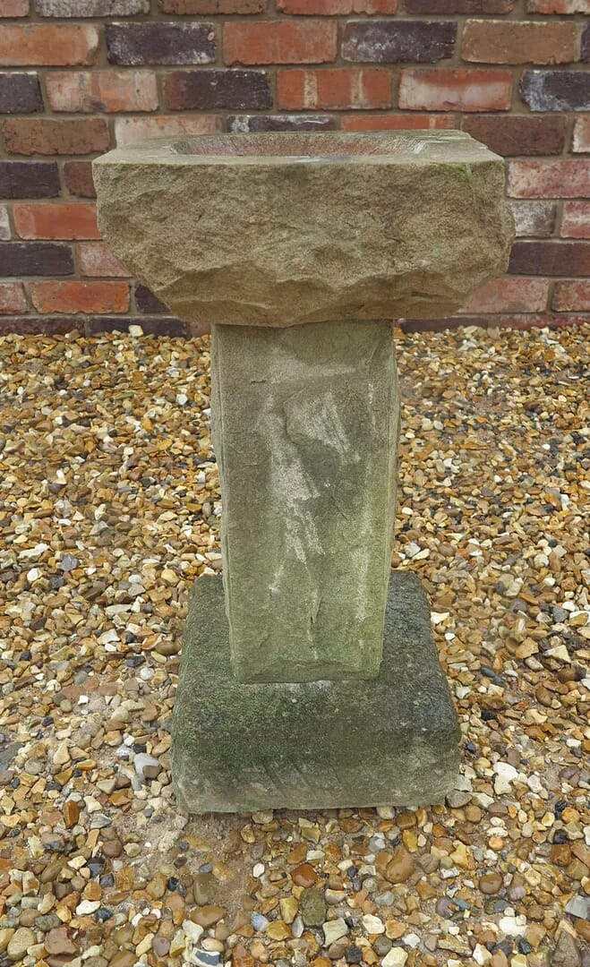 An Sand Stone Bird Bath - 5174