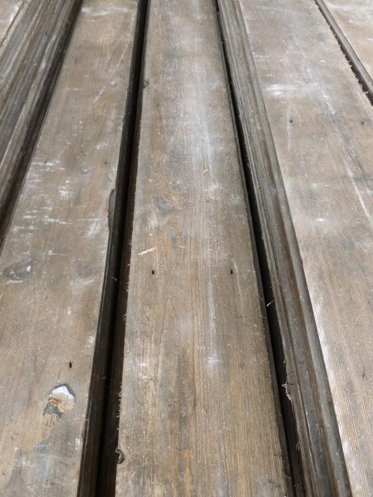 Antique Victorian Reclaimed Pine Floorboards - 6746