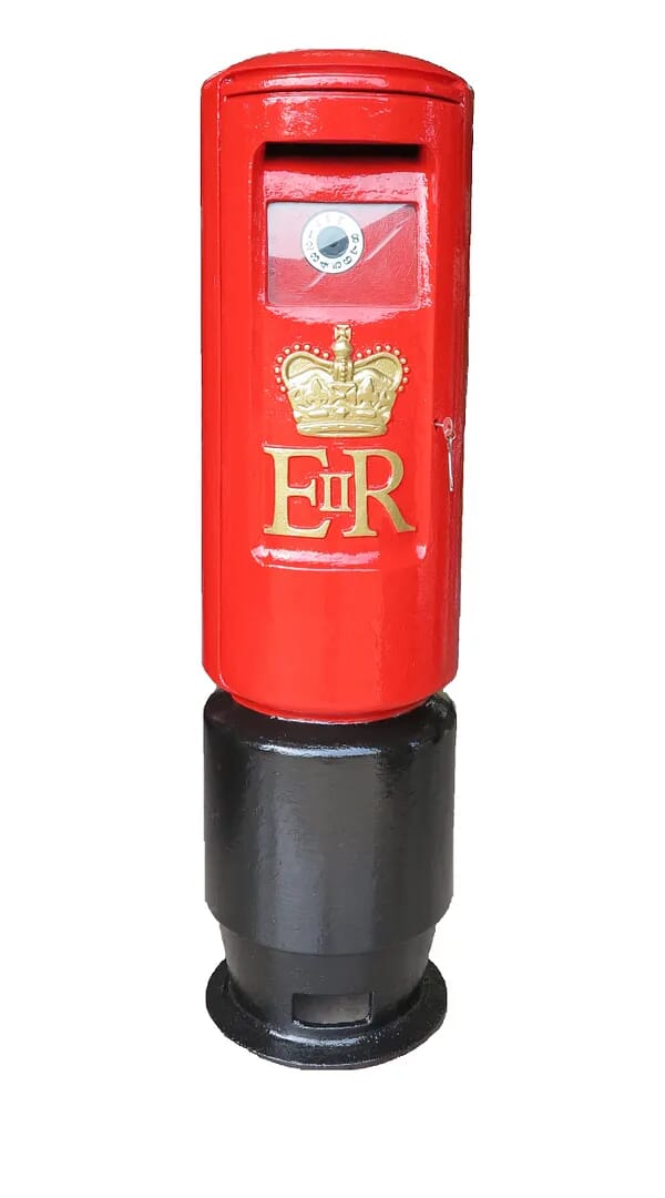 Royal Mail Original Red Pillar Box - 6861