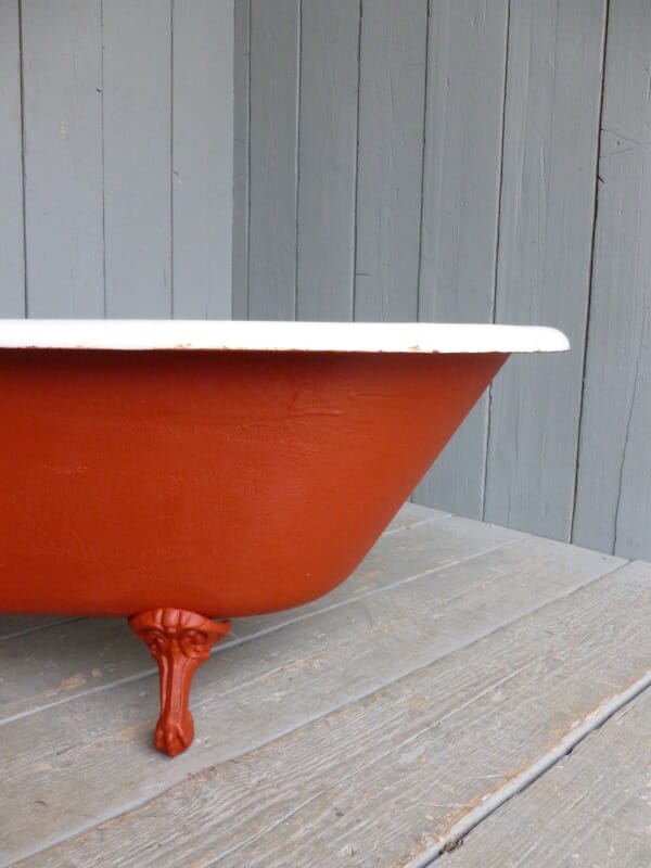 Child's Antique Roll Top Cast Iron Bath - 6183
