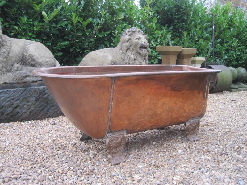 Antique Reclaimed Copper Roll Top Bath - 5828