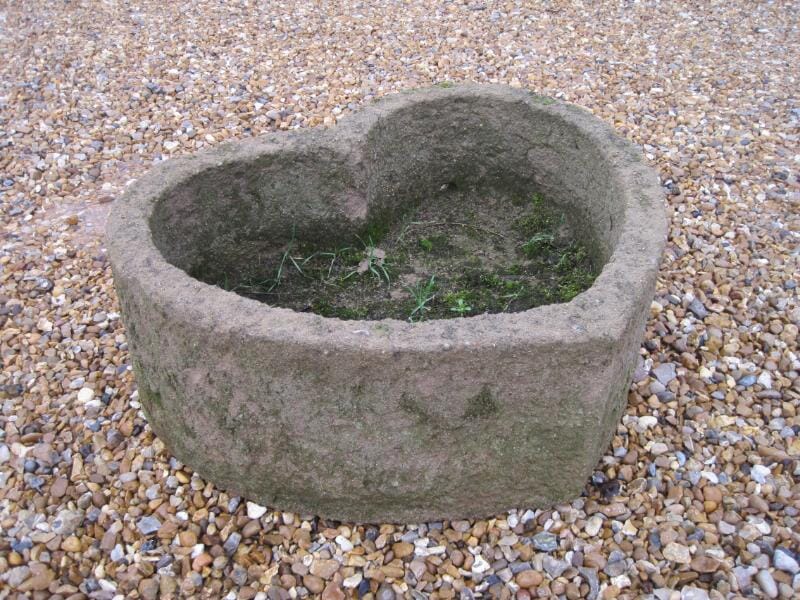 Heart Shaped Antique Garden Trough - 5334