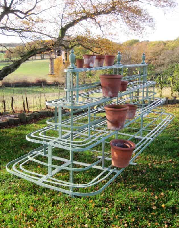 Regency Wrought Iron Specimen 4 Tier Plant Stand