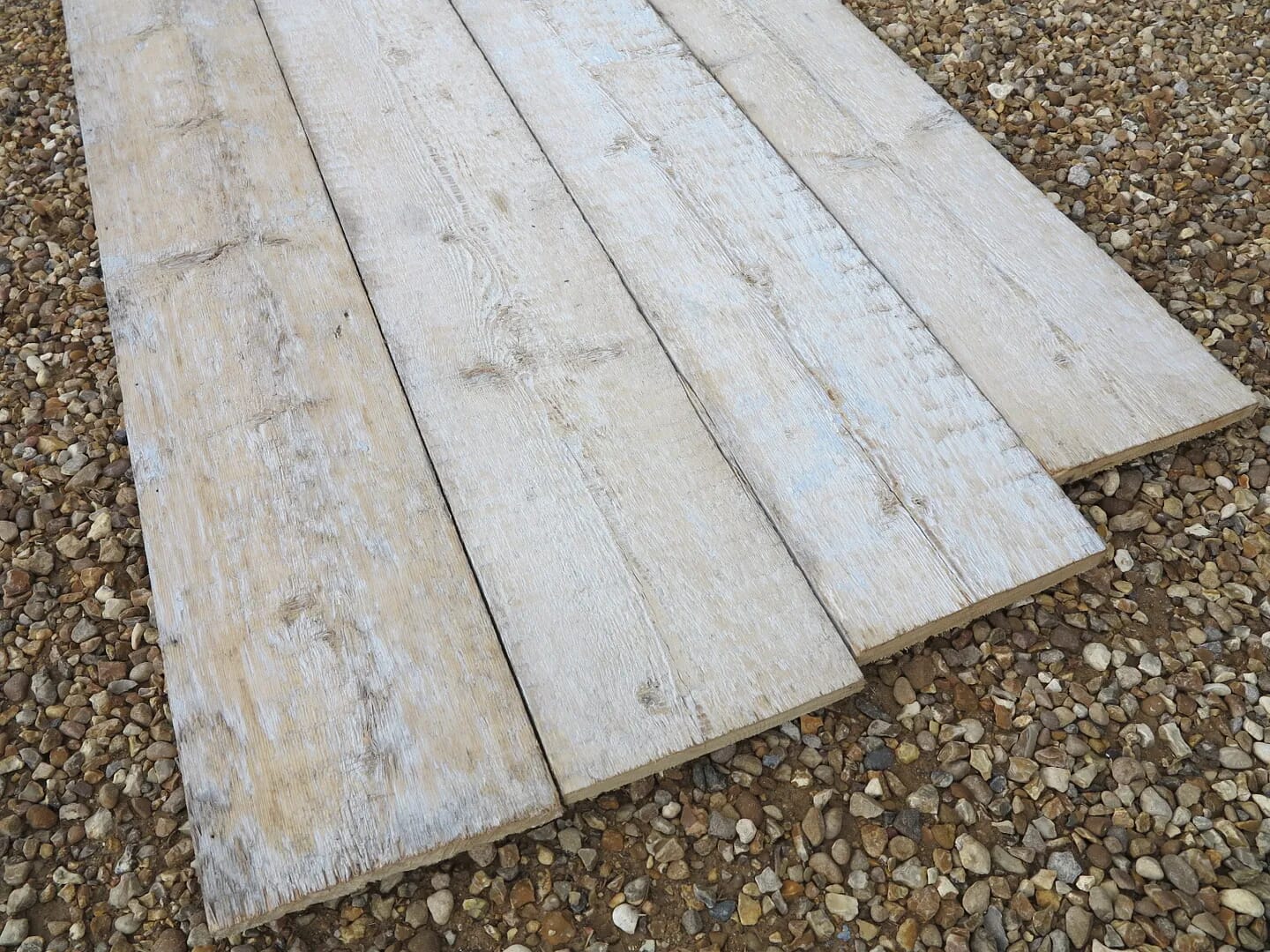 Antique Reclaimed Re Sawn Square Edged Pine Wide Floorboards - 6987