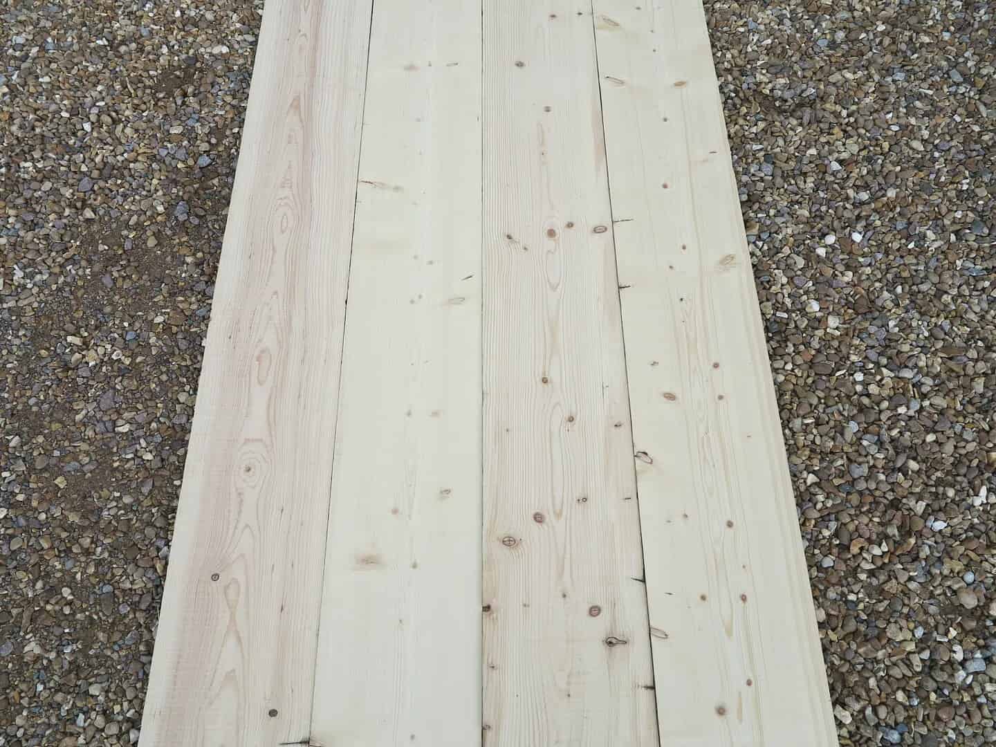 Primary Image - Antique Reclaimed Re Sawn Pine Wide Floorboards