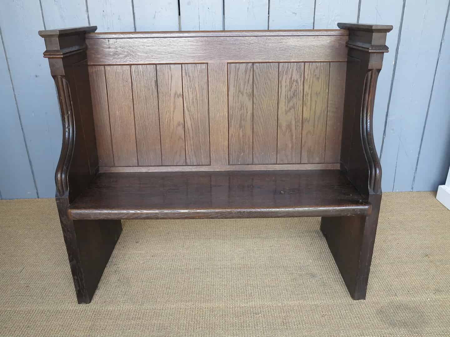 Primary Image - Antique Solid Oak Church Pew