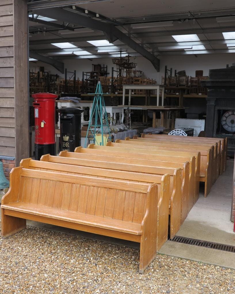 Set of 12 Church Pews - 6831
