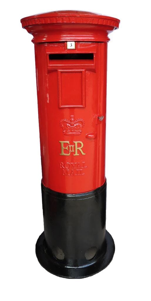 Original Royal Mail Cast Iron Pillar Box  - V2257A