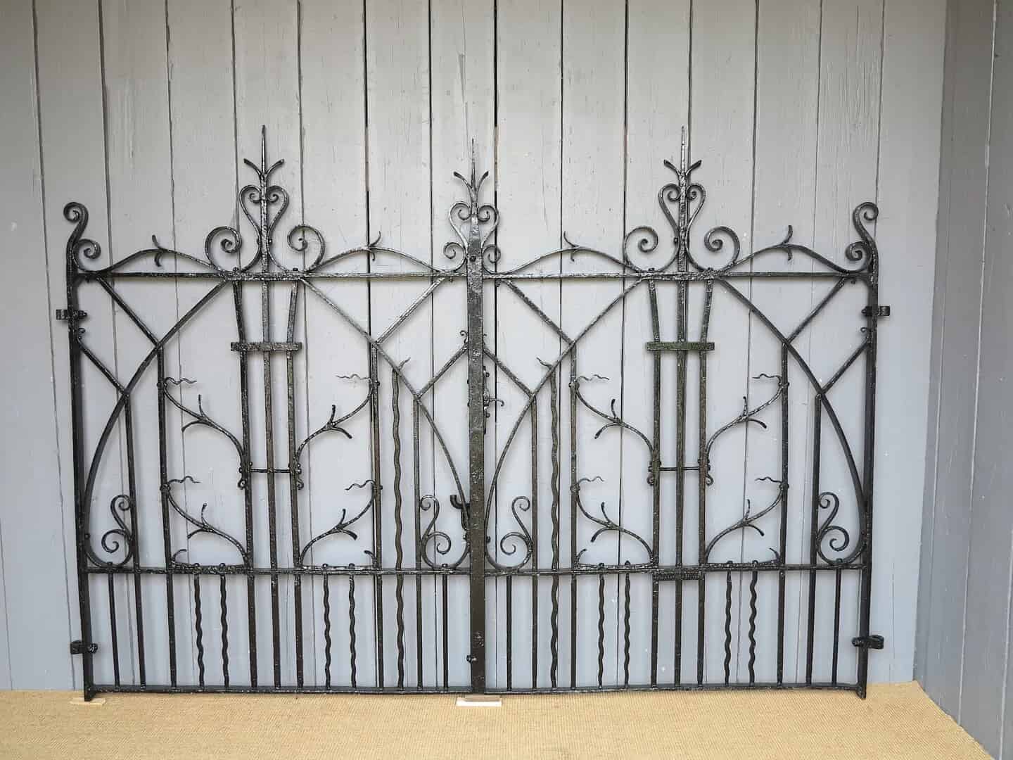 Primary Image - Pair of Wrought Iron Arts & Crafts Style Entrance Gates