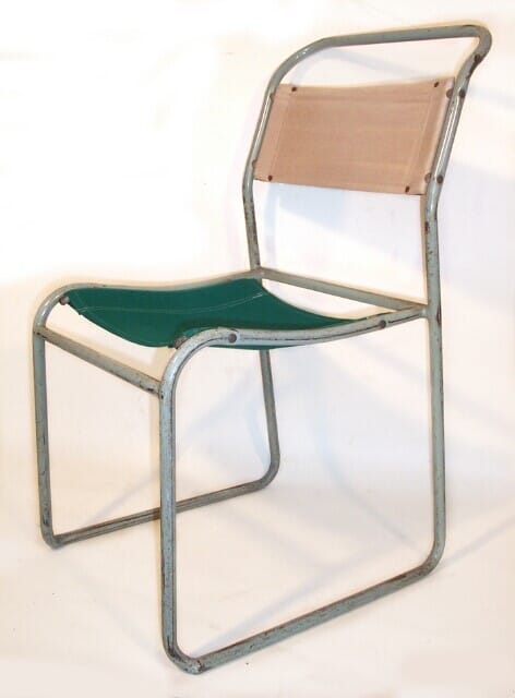 Tubular Steel & Canvas Stacking Chairs - 7056