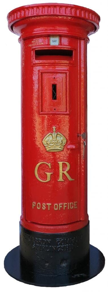 Genuine Royal Mail Original Cast Iron Pillar Box  - 6661