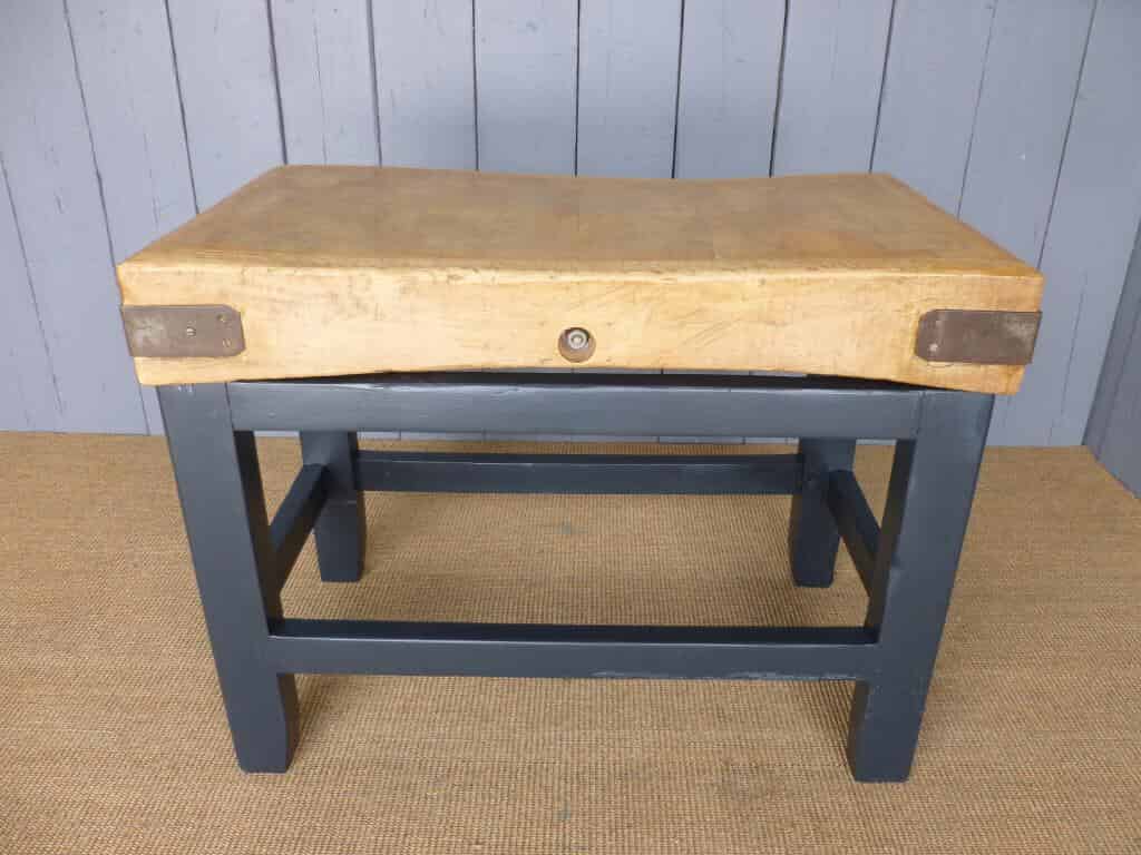 Primary Image - Antique Butchers Chopping Block Farrow and Ball Off Black