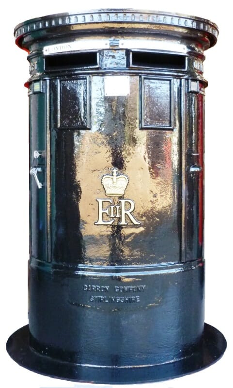 Royal Mail Original Double Cast Iron Pillar Box  - 7114